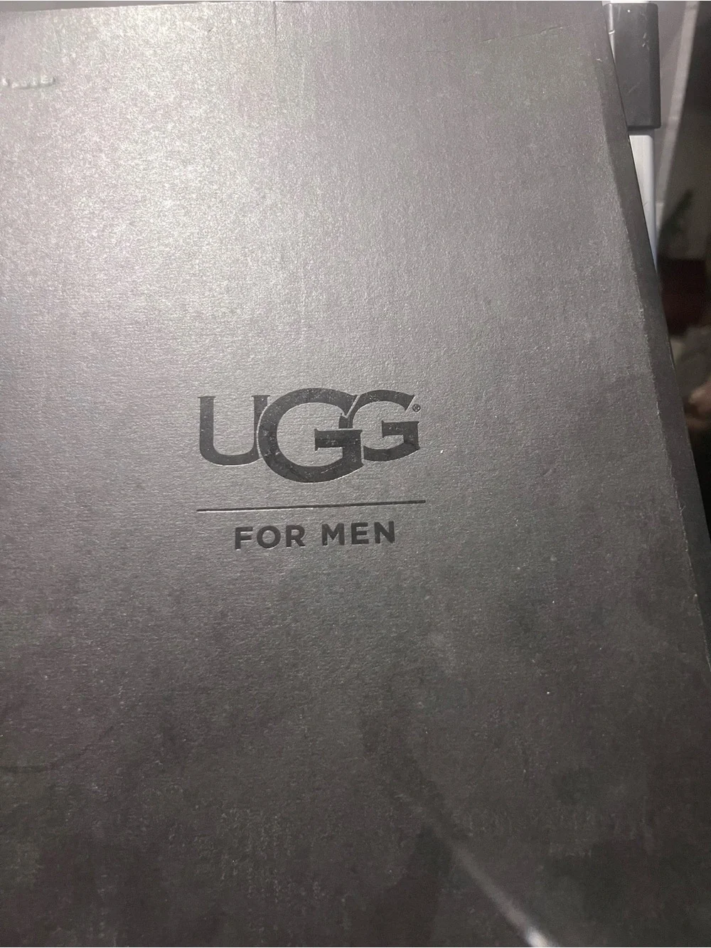 UGG Black For Men Logo Gift Box